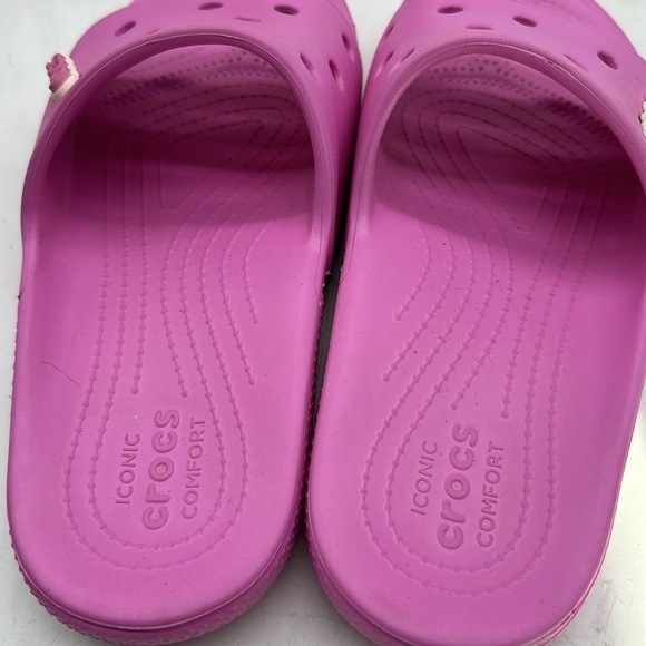 Crocs Purply Pink Slide Sandals Women's Size 11 CR4992 - Picture 8 of 8